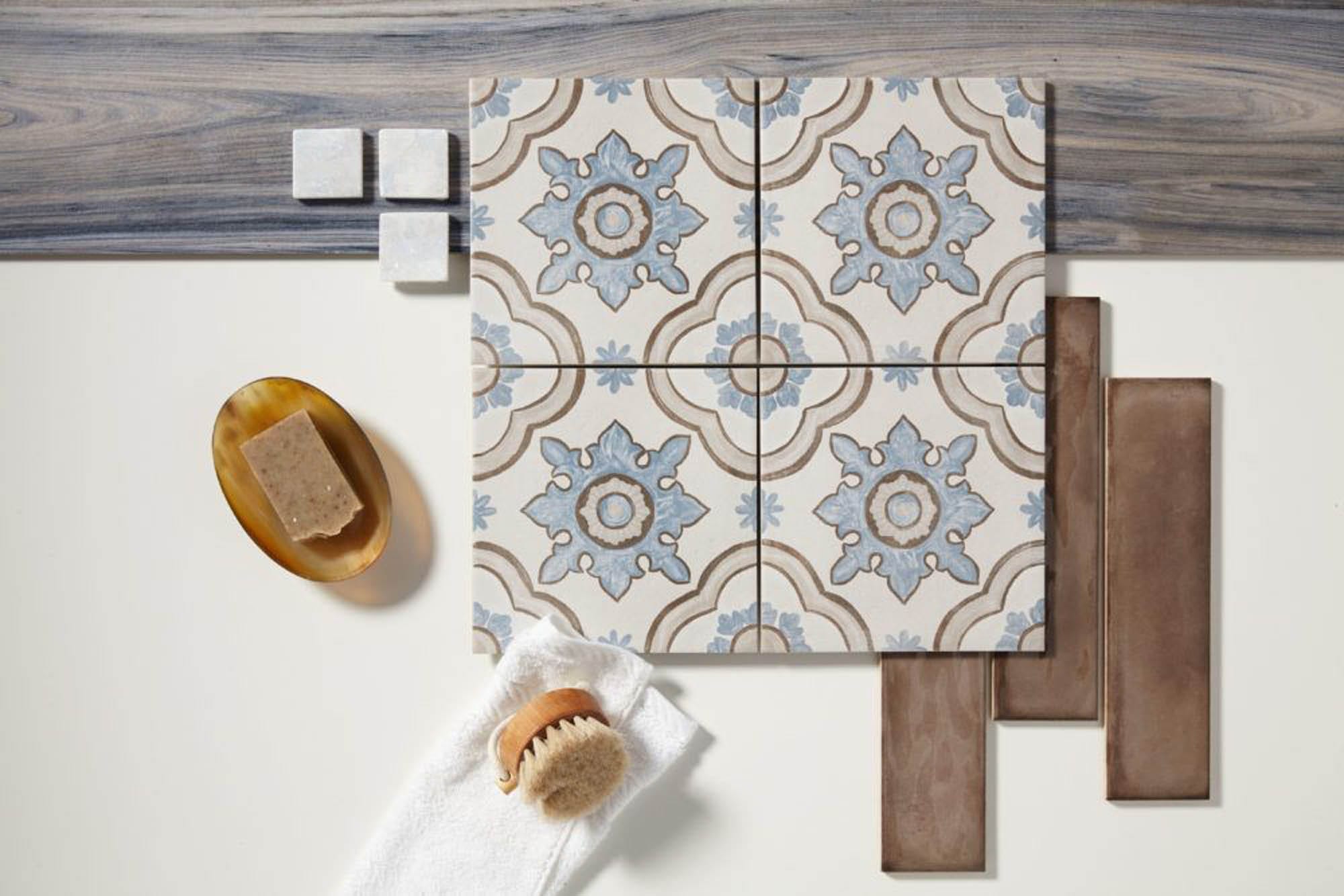 A tile that looks hand painted is perfect for modern farmhouse style