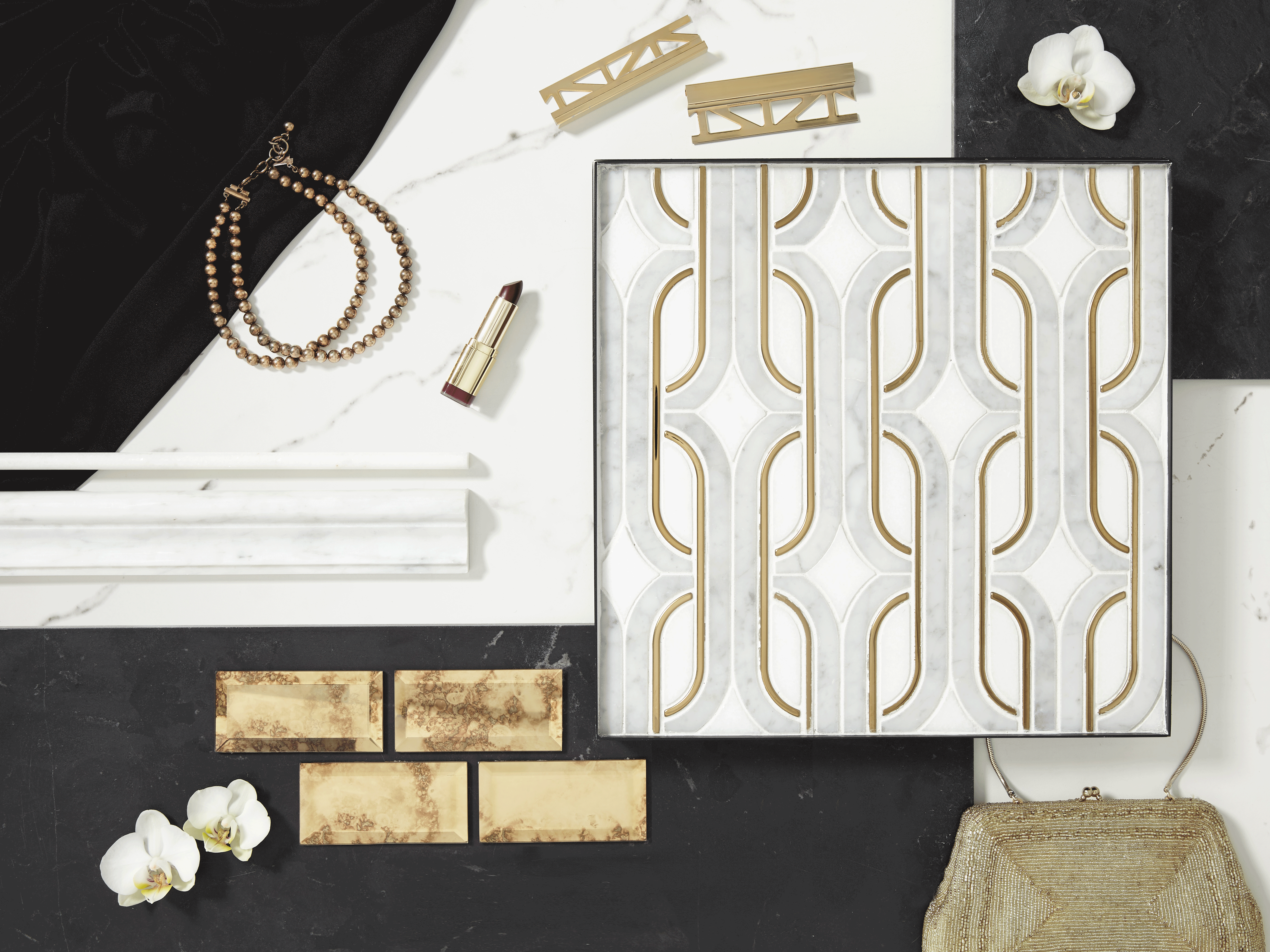 Elements of gilded glamour
