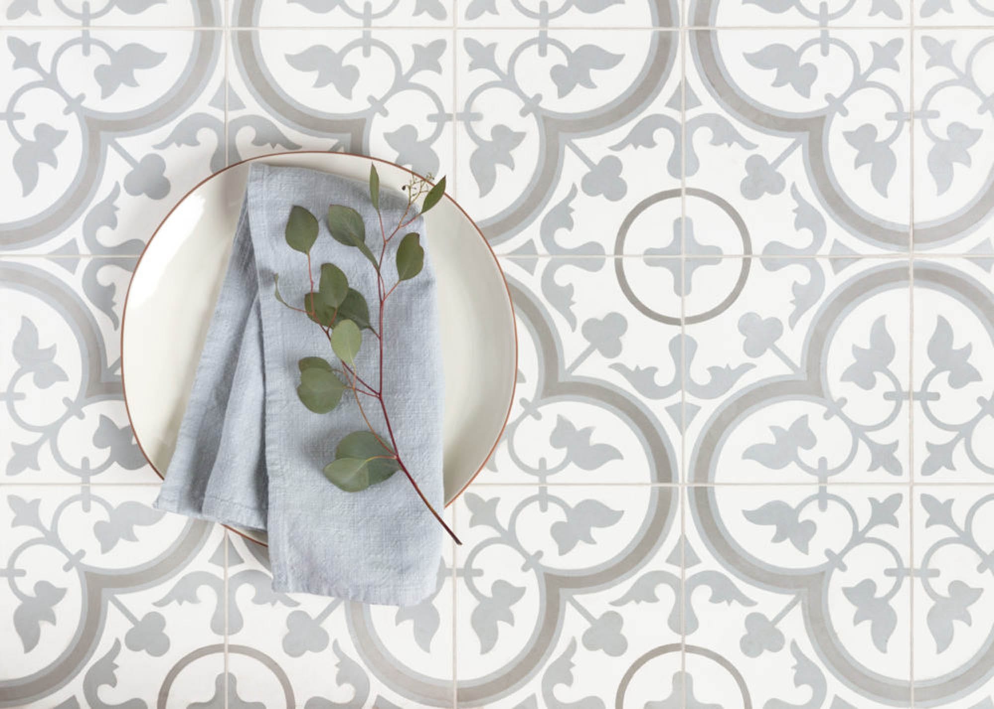 Style Guide Cement Look Tile, Encaustic Style Tiles