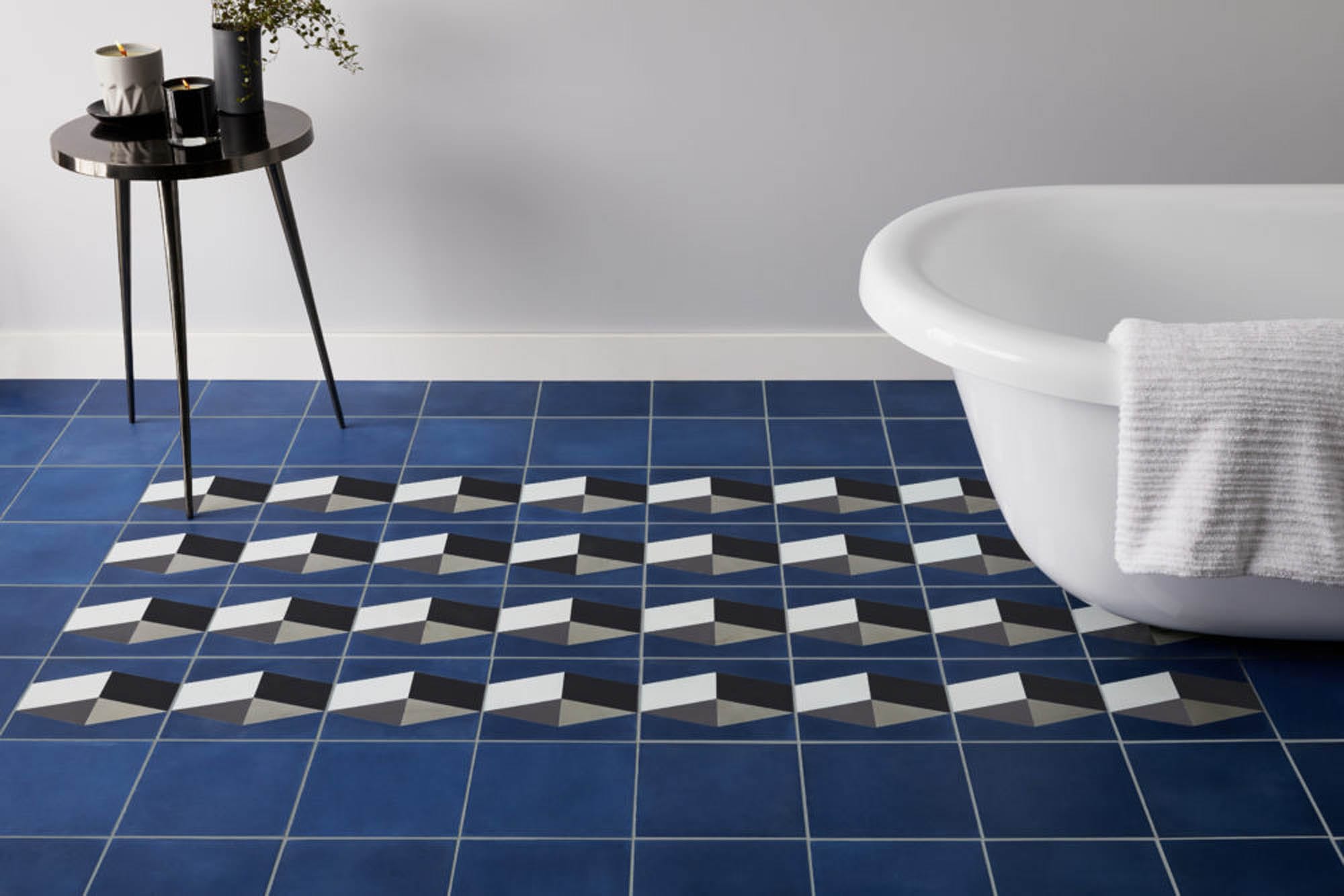 A Color Story Blue The Tile Blog, Cobalt Blue Bathroom Floor Tiles